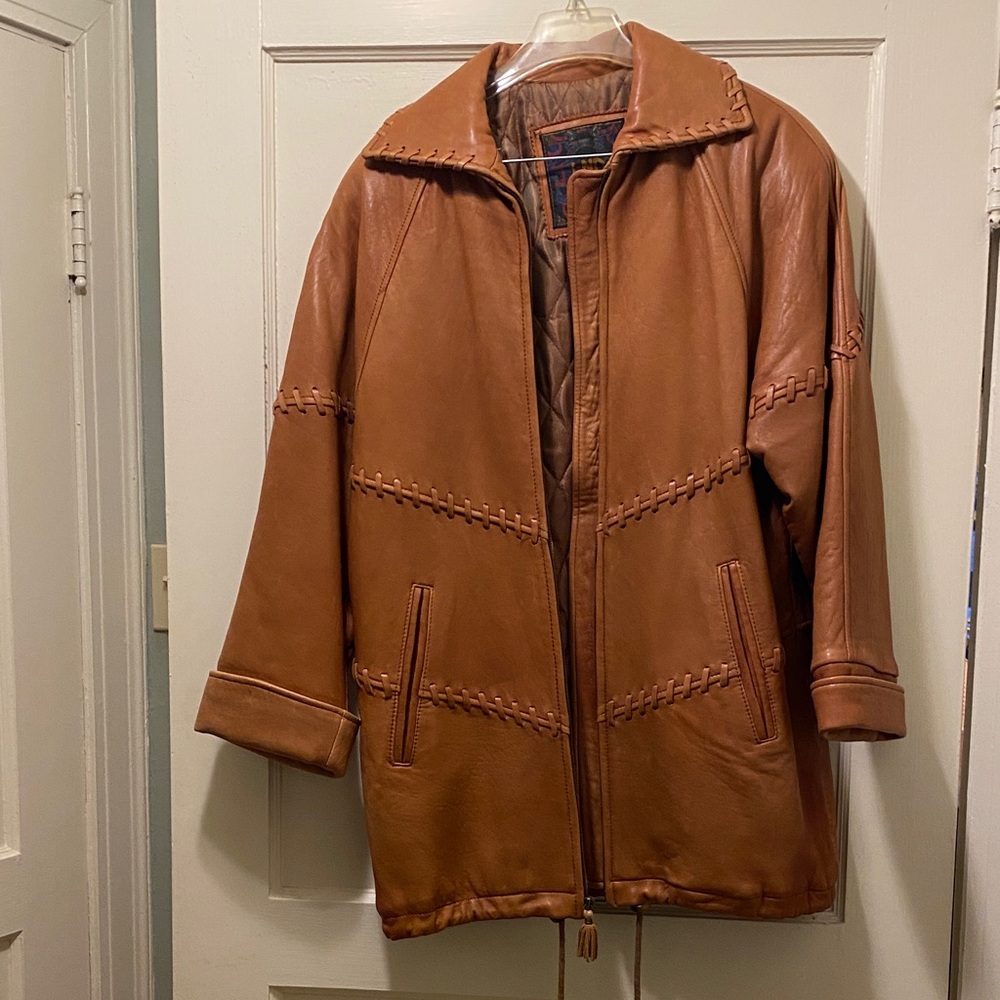 Women's Tan Leather Jacket